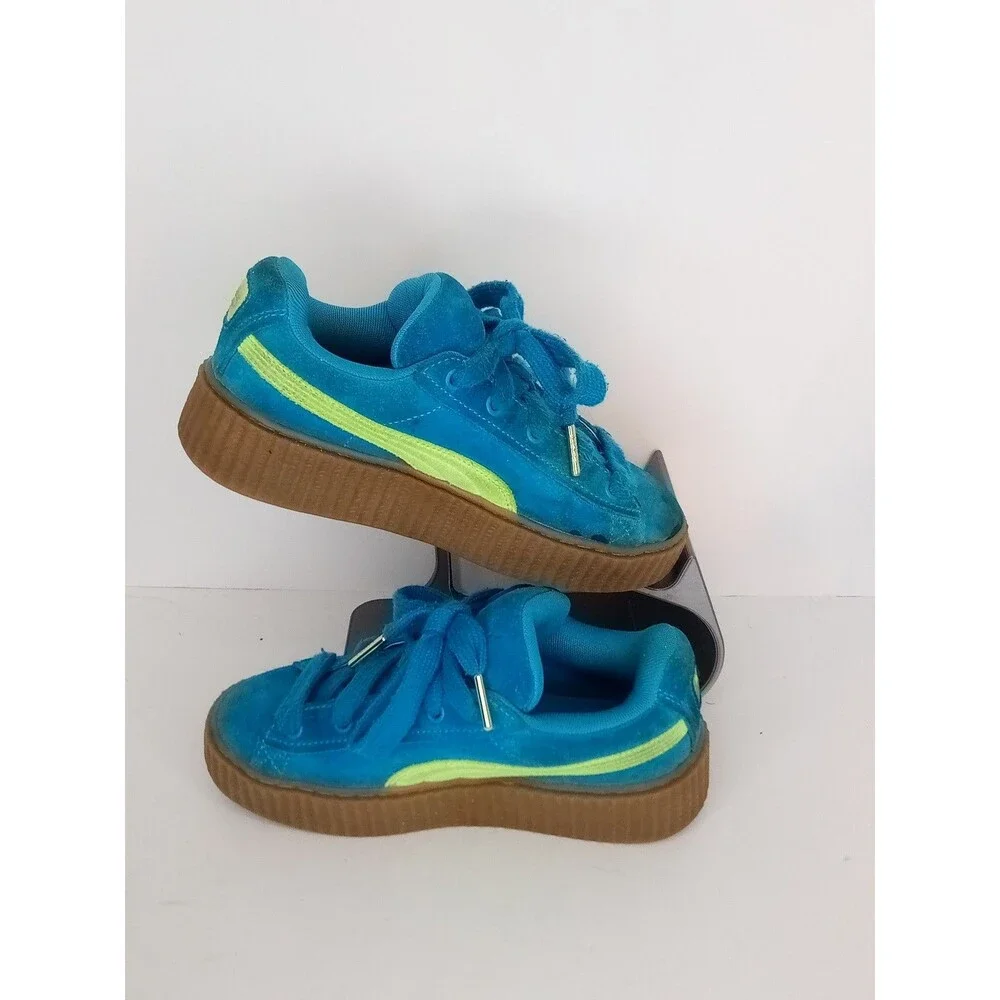 Puma Fenty x Creeper Phatty Speed Blue Lime Rihanna Womens Size 5 399332-02